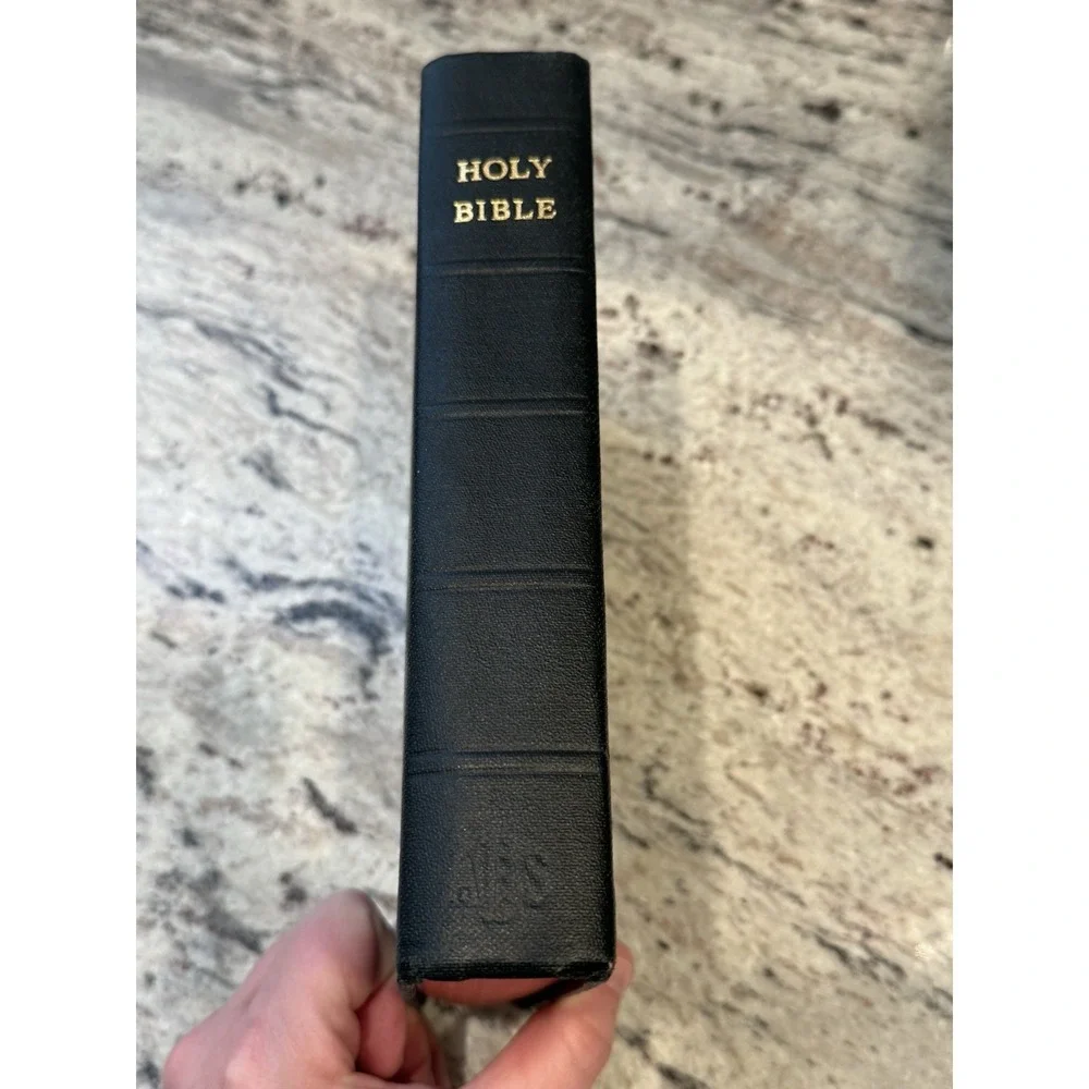 Vintage 1950's Holy Bible King James Version Red Page Edges - Picture 4 of 5